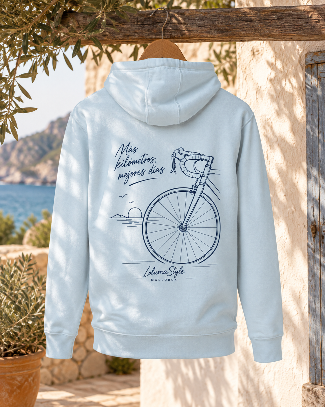 Sweat à capuche Bicicleta 01 – Más kilómetros | Trilogie™ LolumaStyle