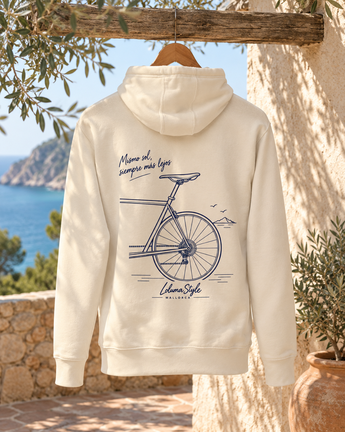 Sweat à capuche Bicicleta 03 – Mismo sol | Trilogie™ LolumaStyle