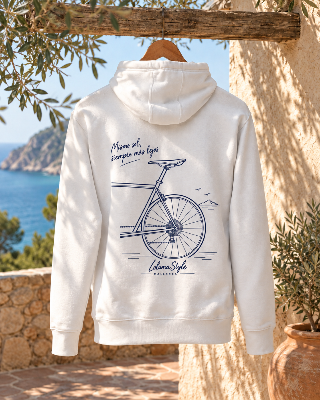 Sweat à capuche Bicicleta 03 – Mismo sol | Trilogie™ LolumaStyle