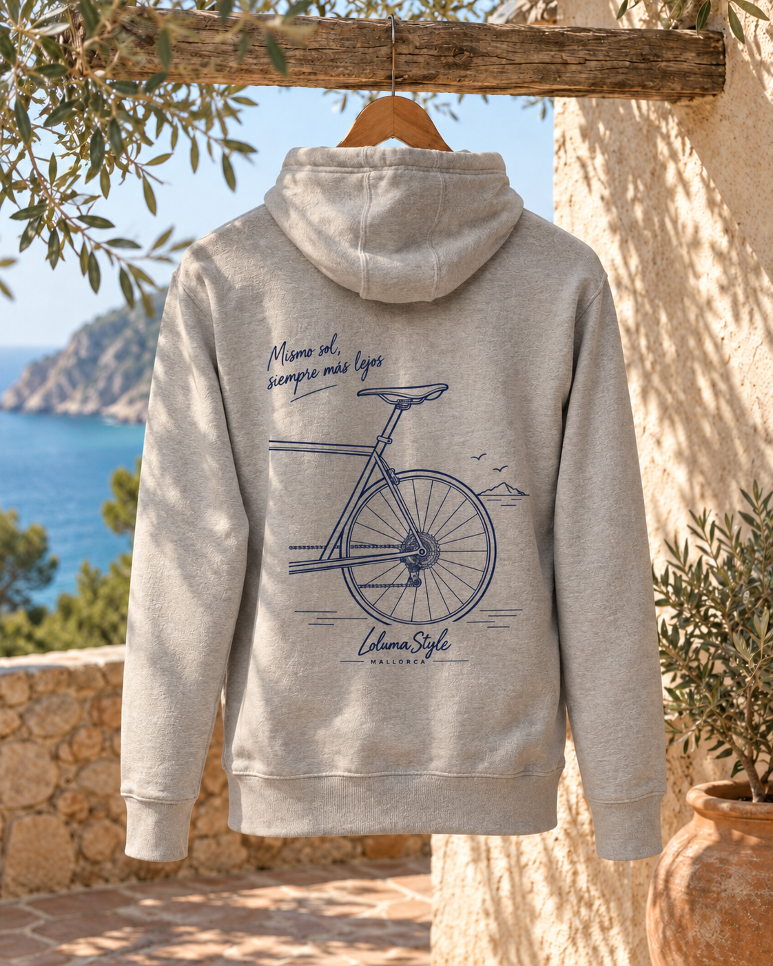 Sweat à capuche Bicicleta 03 – Mismo sol | Trilogie™ LolumaStyle