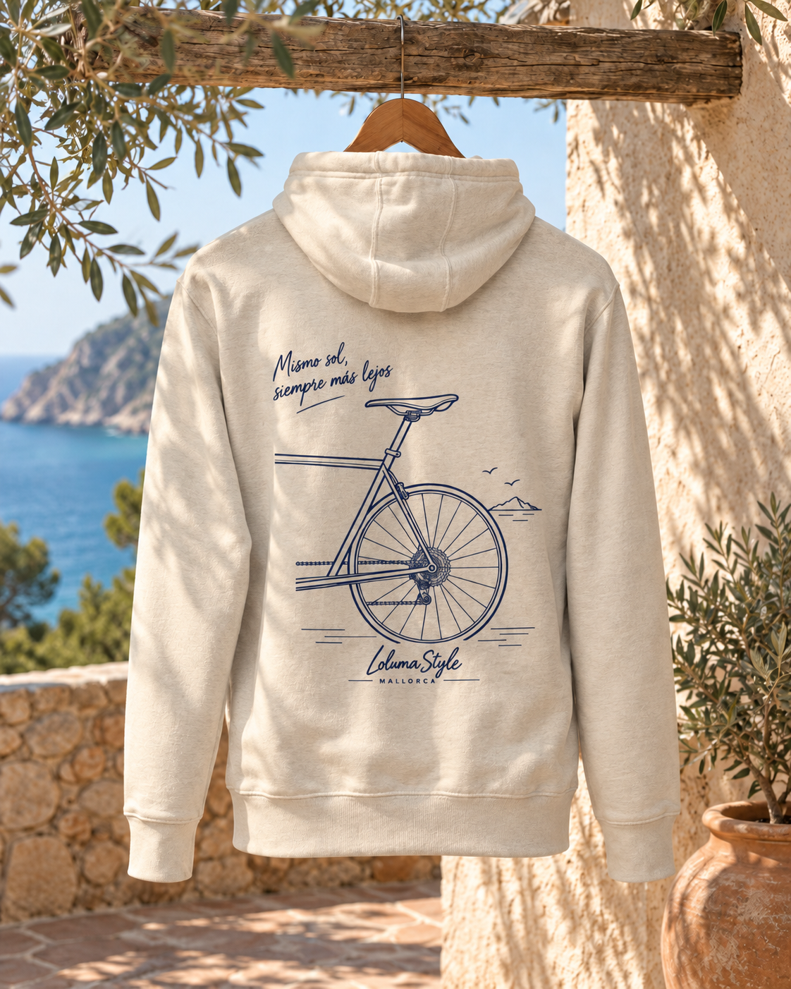 Sweat à capuche Bicicleta 03 – Mismo sol | Trilogie™ LolumaStyle