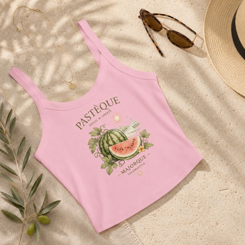 Crop top PASTÈQUE – Croquis Riviera™ | LolumaStyle Mallorca