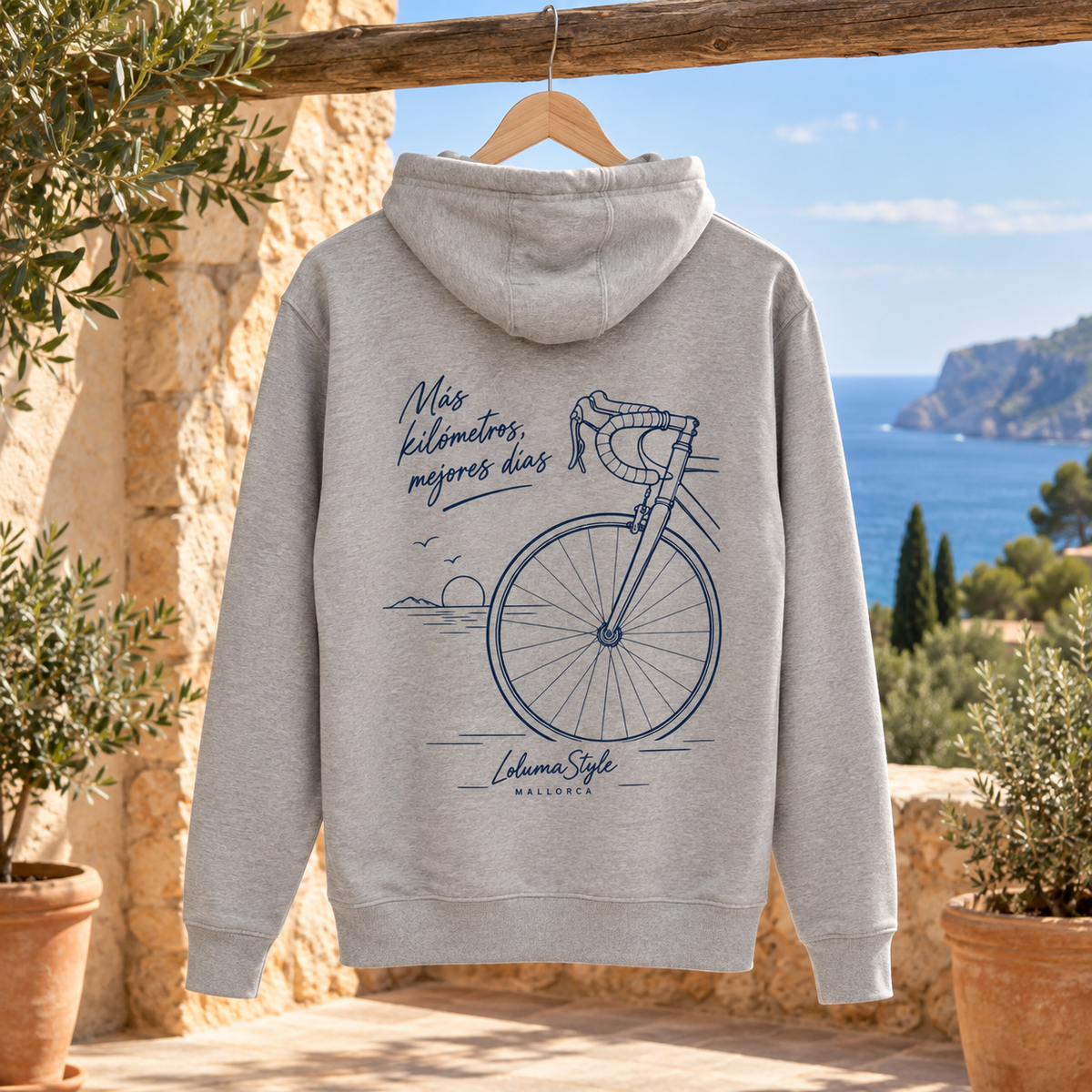 Sweat à capuche Bicicleta 01 – Más kilómetros | Trilogie™ LolumaStyle