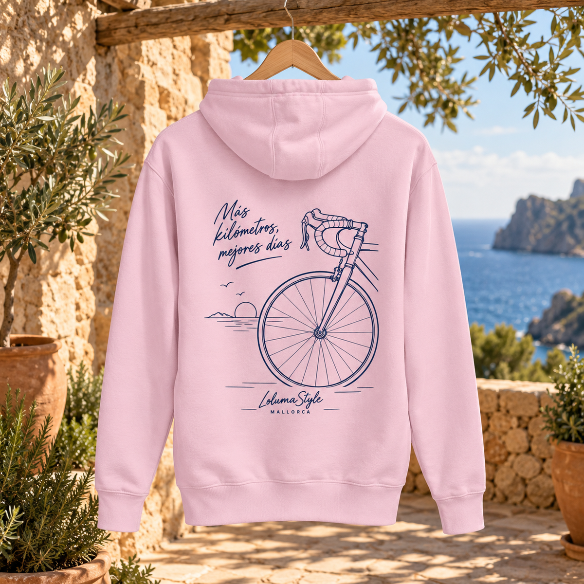 Sweat à capuche Bicicleta 01 – Más kilómetros | Trilogie™ LolumaStyle