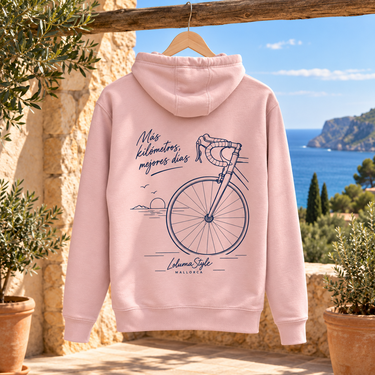 Sweat à capuche Bicicleta 01 – Más kilómetros | Trilogie™ LolumaStyle