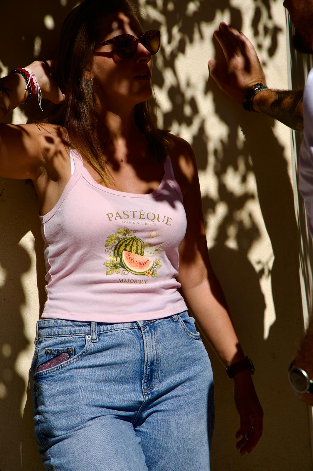 Crop top PASTÈQUE – Croquis Riviera™ | LolumaStyle Mallorca