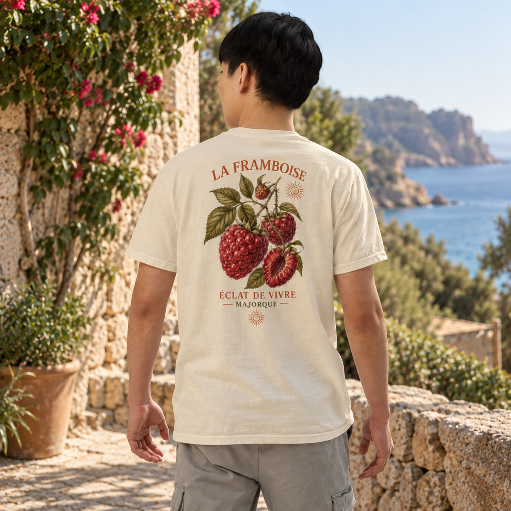 T-shirt LA FRAMBOISE – Croquis Riviera™ | LolumaStyle Mallorca